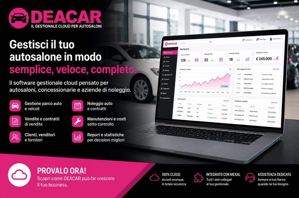Software getionale per autosaloni Software getionale per autosaloni
